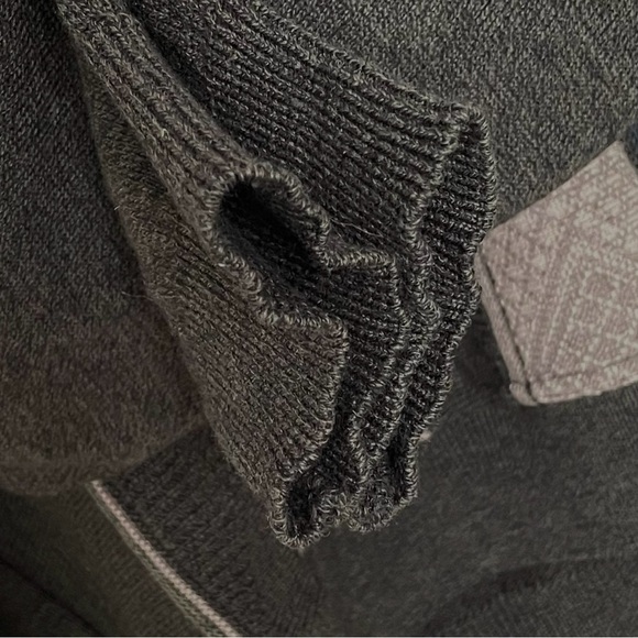 COOPER Canada Men’s Vintage Wool Crew Neck Long Sleeve Grandpa Sweater Brown XL - Picture 4 of 6